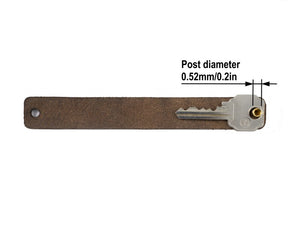 Key Organizer - Horween Chromexcel Leather - Post diameter